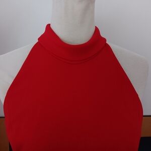 Ladies Size 8 Red Calvin Klein Dress